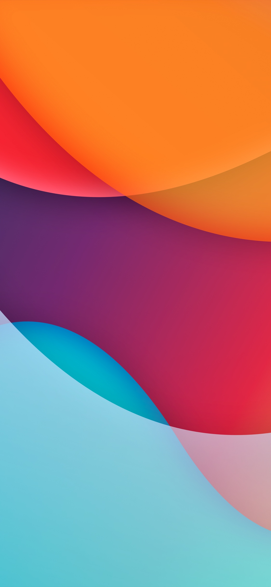 Orange, Apples, Ios, Pink, Violet. Wallpaper in 1125x2436 Resolution