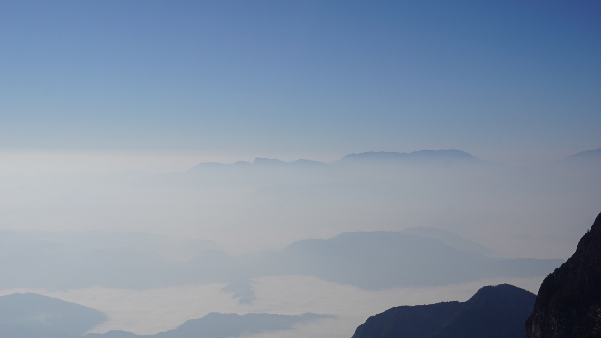 Mountains Under Blue Sky During Daytime. Wallpaper in 1920x1080 Resolution
