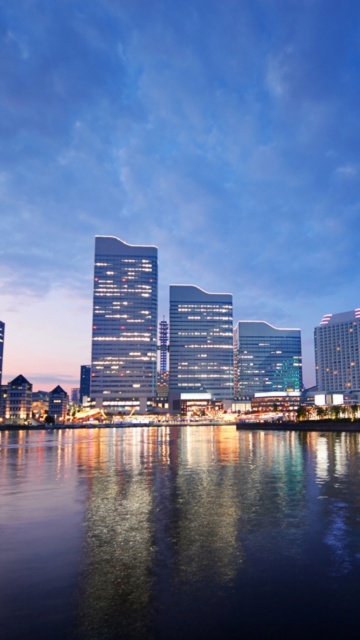 城市景观, 城市, 反射, 大都会, 天际线 壁纸 720x1280 允许