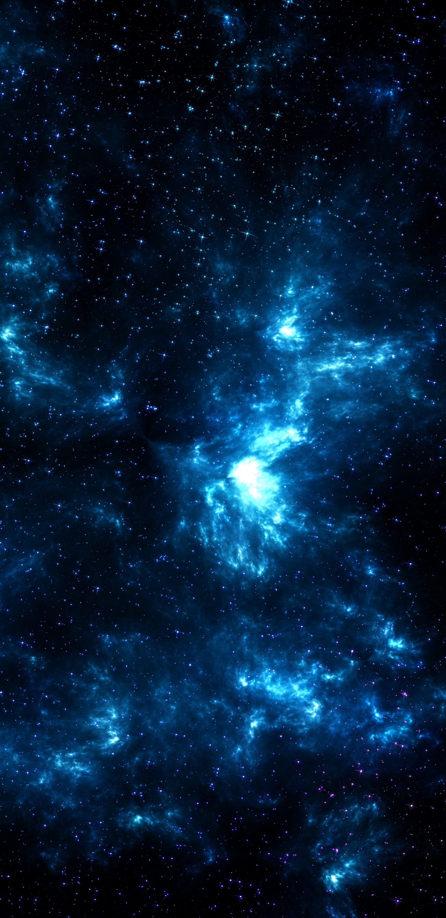 Cielo Azul y Blanco Con Estrellas. Wallpaper in 1440x2960 Resolution