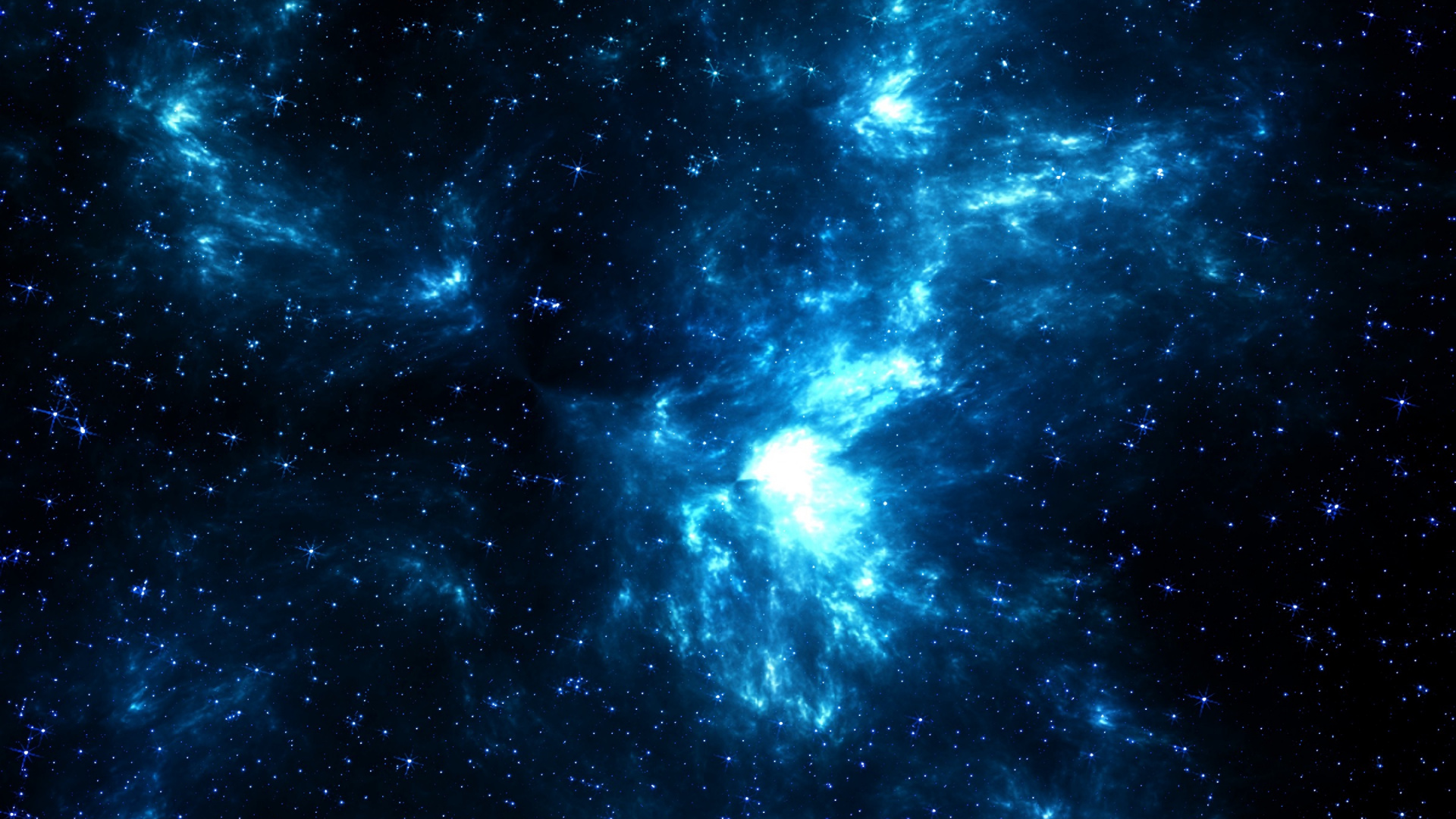 Cielo Azul y Blanco Con Estrellas. Wallpaper in 1920x1080 Resolution