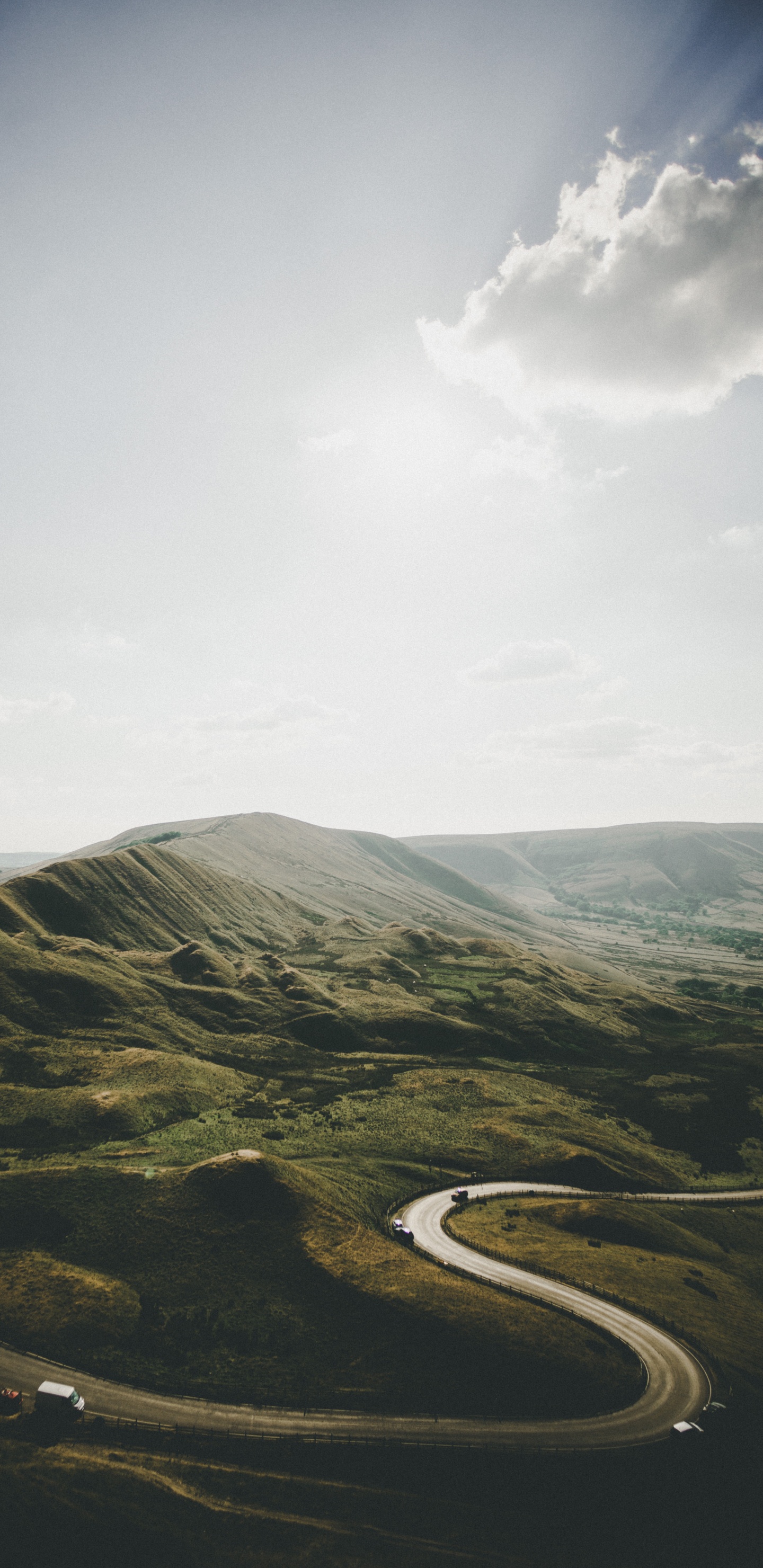 Grassland, Steppe, Atmosphere, Cloud, Plant. Wallpaper in 1440x2960 Resolution