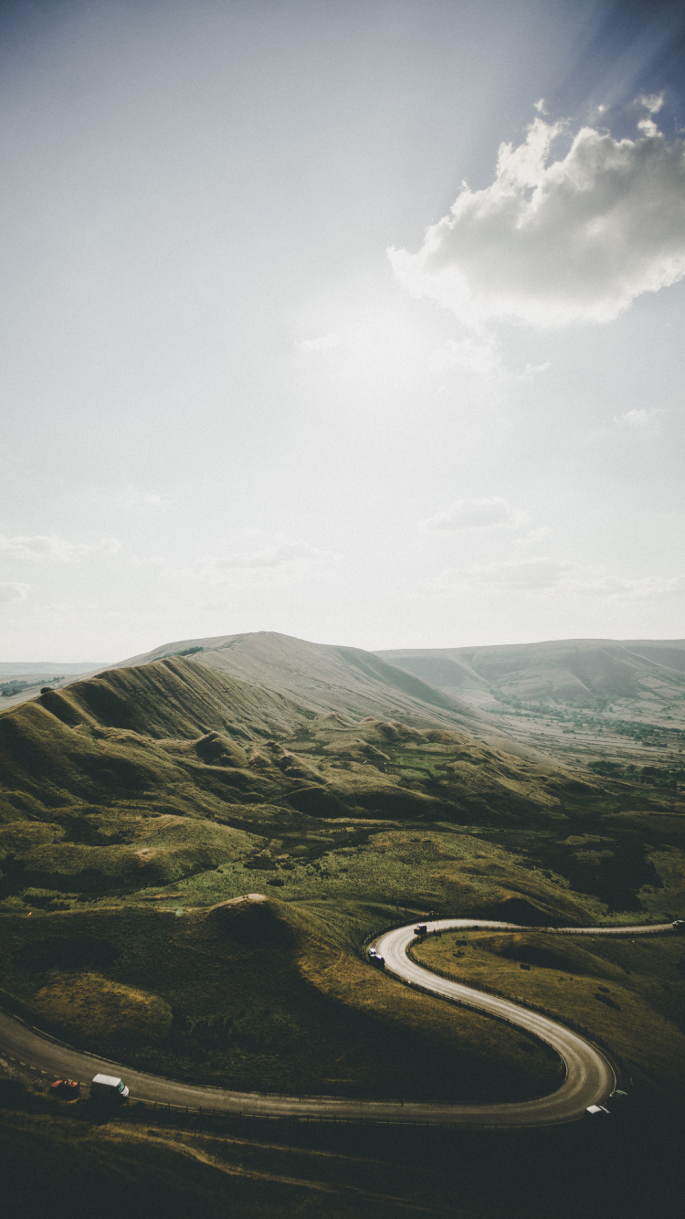 Grassland, Steppe, Atmosphere, Cloud, Plant. Wallpaper in 750x1334 Resolution