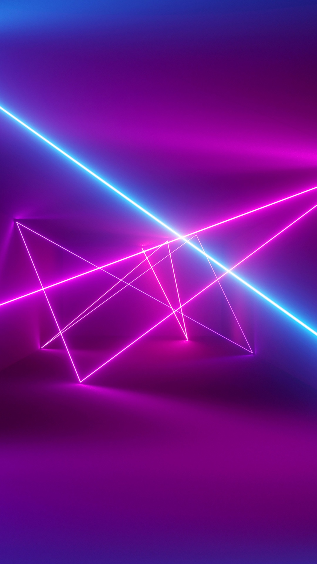 Neon Lighting, Purple, Violet, Visual Effect Lighting, Triangle. Wallpaper in 1080x1920 Resolution