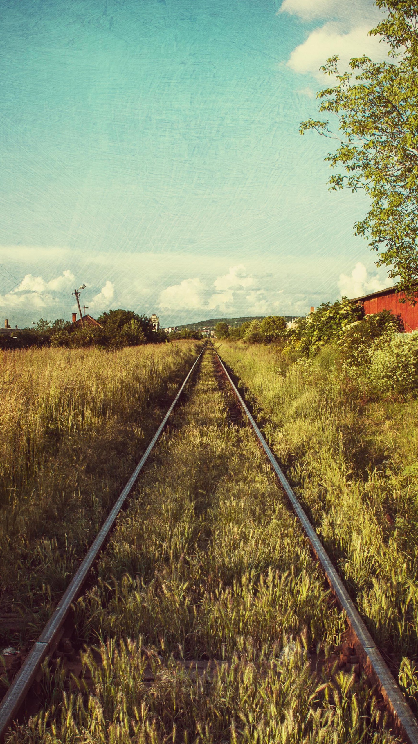 Pista, el Transporte Ferroviario, Vía de Ferrocarril, Eleznin Tra, Ferrocarril. Wallpaper in 1440x2560 Resolution