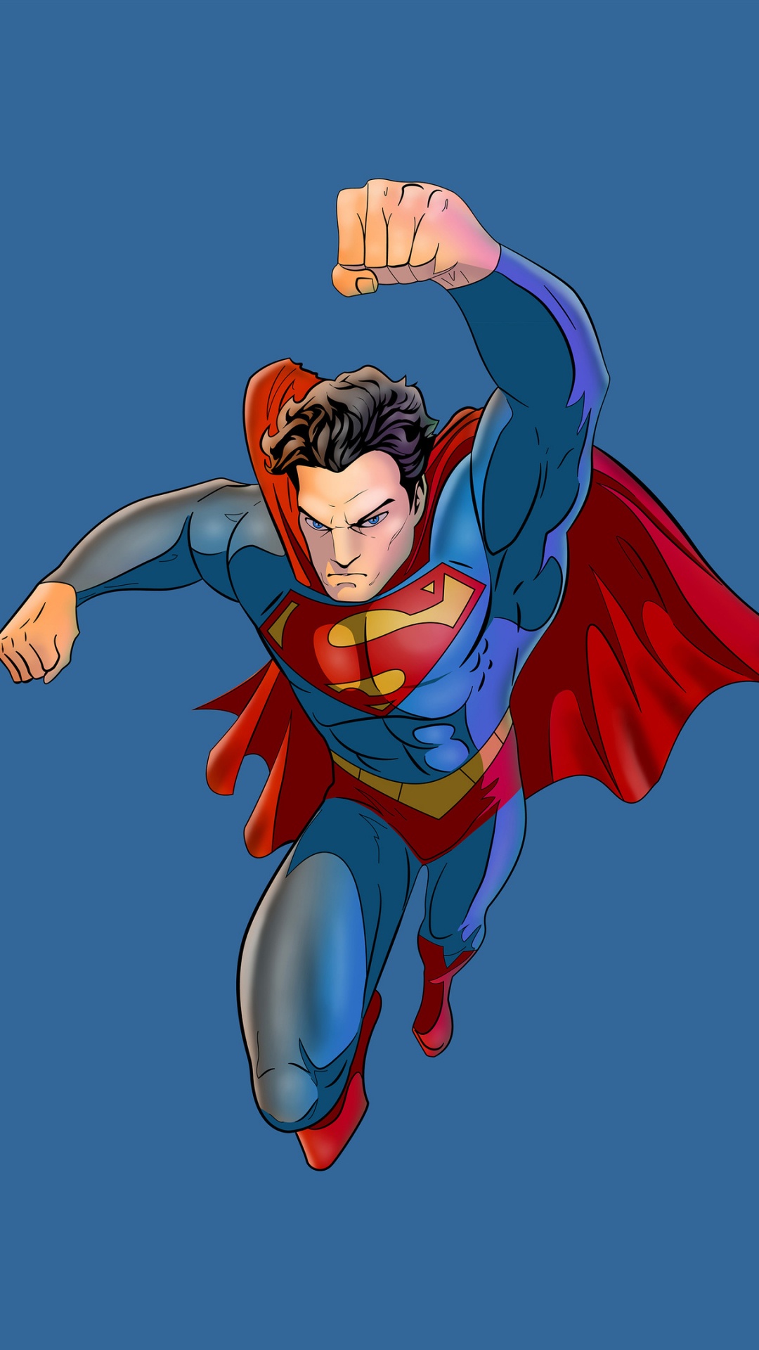 Mujer en Vestido Rojo y Azul Personaje de Anime. Wallpaper in 1080x1920 Resolution