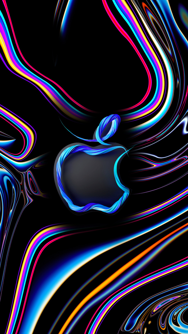 Manzana, Apple, Luz, Negro, Arte. Wallpaper in 750x1334 Resolution