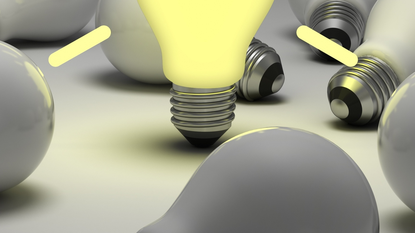 Incandescent Light Bulb, Light, White, Gesture, Yellow. Wallpaper in 1366x768 Resolution