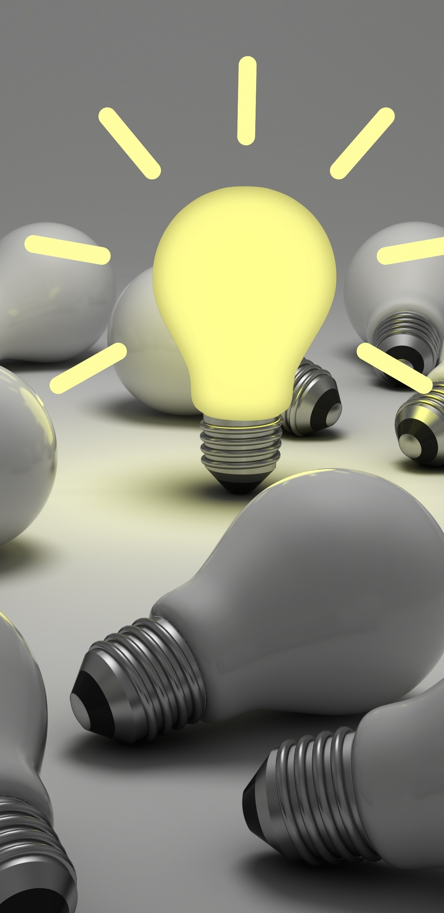 Incandescent Light Bulb, Light, White, Gesture, Yellow. Wallpaper in 1440x2960 Resolution