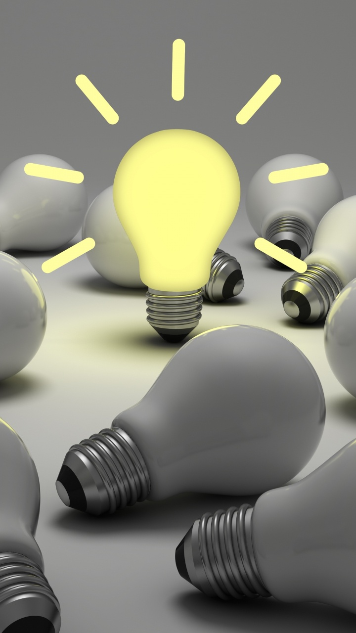 Incandescent Light Bulb, Light, White, Gesture, Yellow. Wallpaper in 720x1280 Resolution