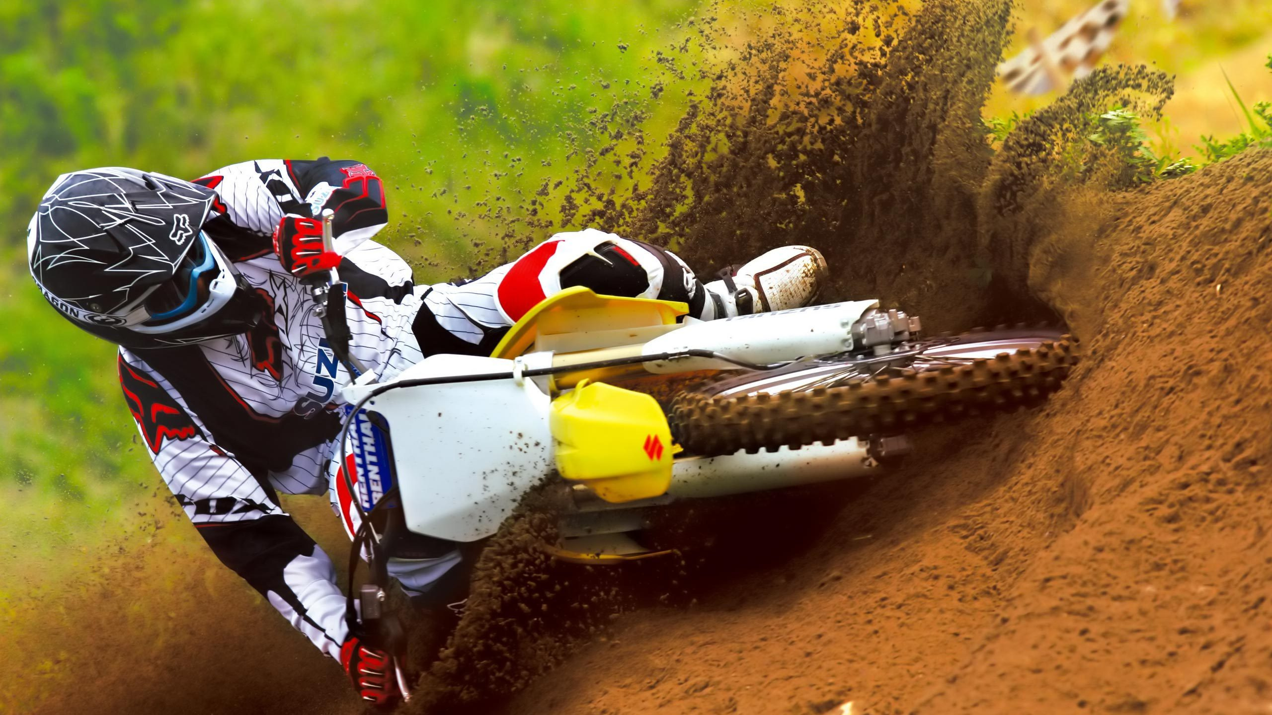 Hombre, Equitación, Motocross, Dirt Bike. Wallpaper in 2560x1440 Resolution