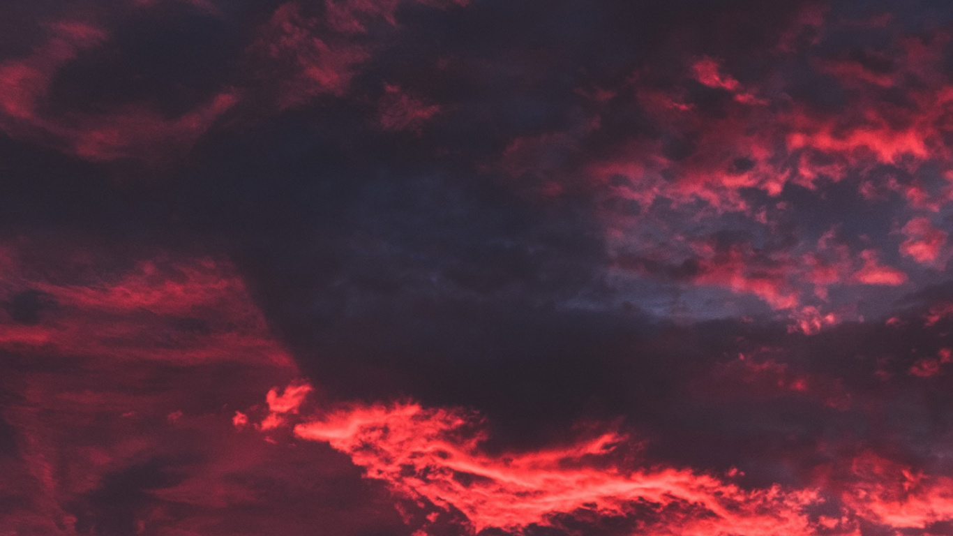 Cloud, Sunset, Cumulus, Nature, Atmosphere. Wallpaper in 1366x768 Resolution