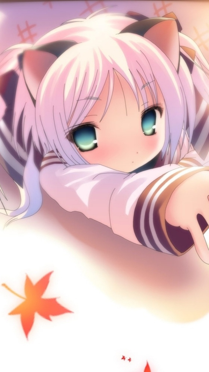 Personaje de Anime de Chica de Pelo Azul. Wallpaper in 720x1280 Resolution