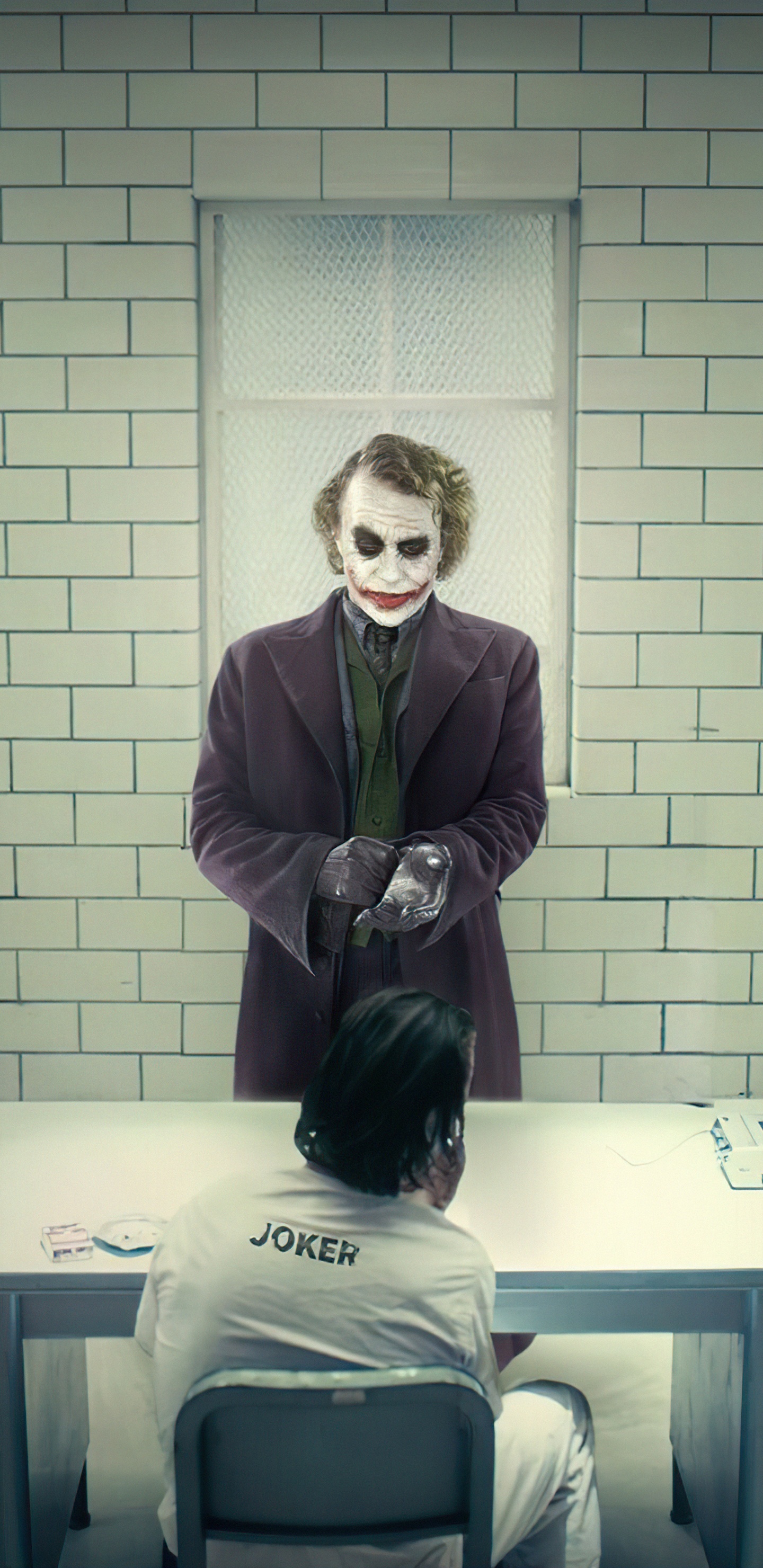 Joke, Joker, Batman, Joaquin Phoenix, Harley Quinn. Wallpaper in 1440x2960 Resolution