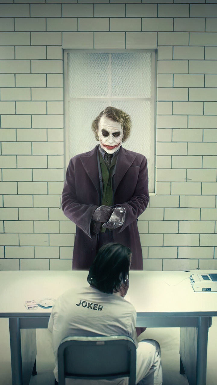 Witz, Joker, Batman, Joaquin Phoenix, Harley Quinn. Wallpaper in 720x1280 Resolution