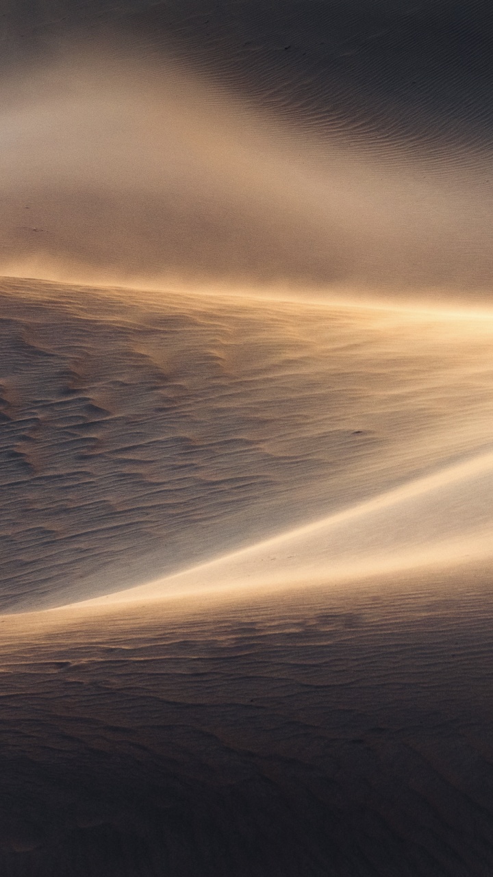 Golden, Sandy “Dunes” Texture. Wallpaper in 720x1280 Resolution