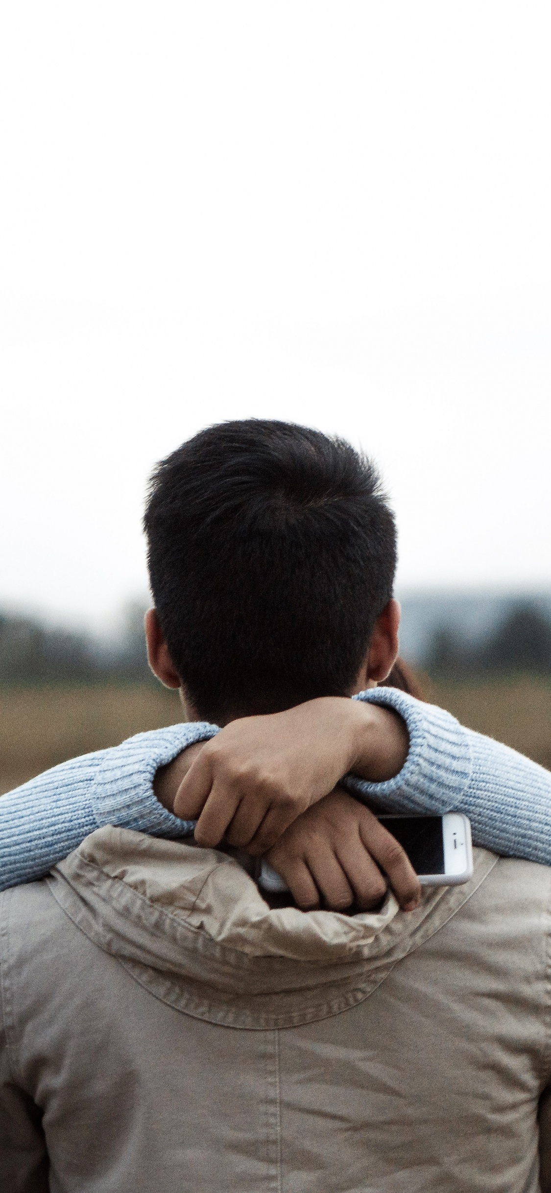 Hug, Romance, People in Nature, Human, Grass Family. Wallpaper in 1125x2436 Resolution