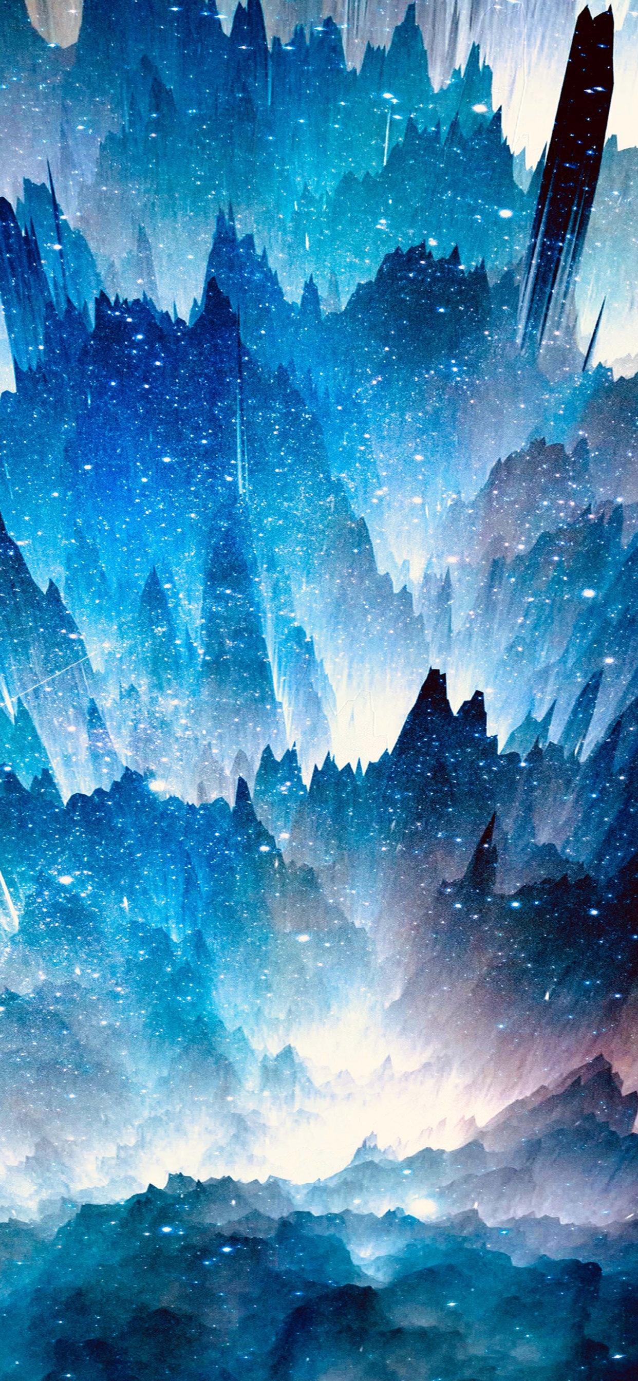 Painting, Visual Arts, Cloud, Atmosphere, Daytime. Wallpaper in 1242x2688 Resolution