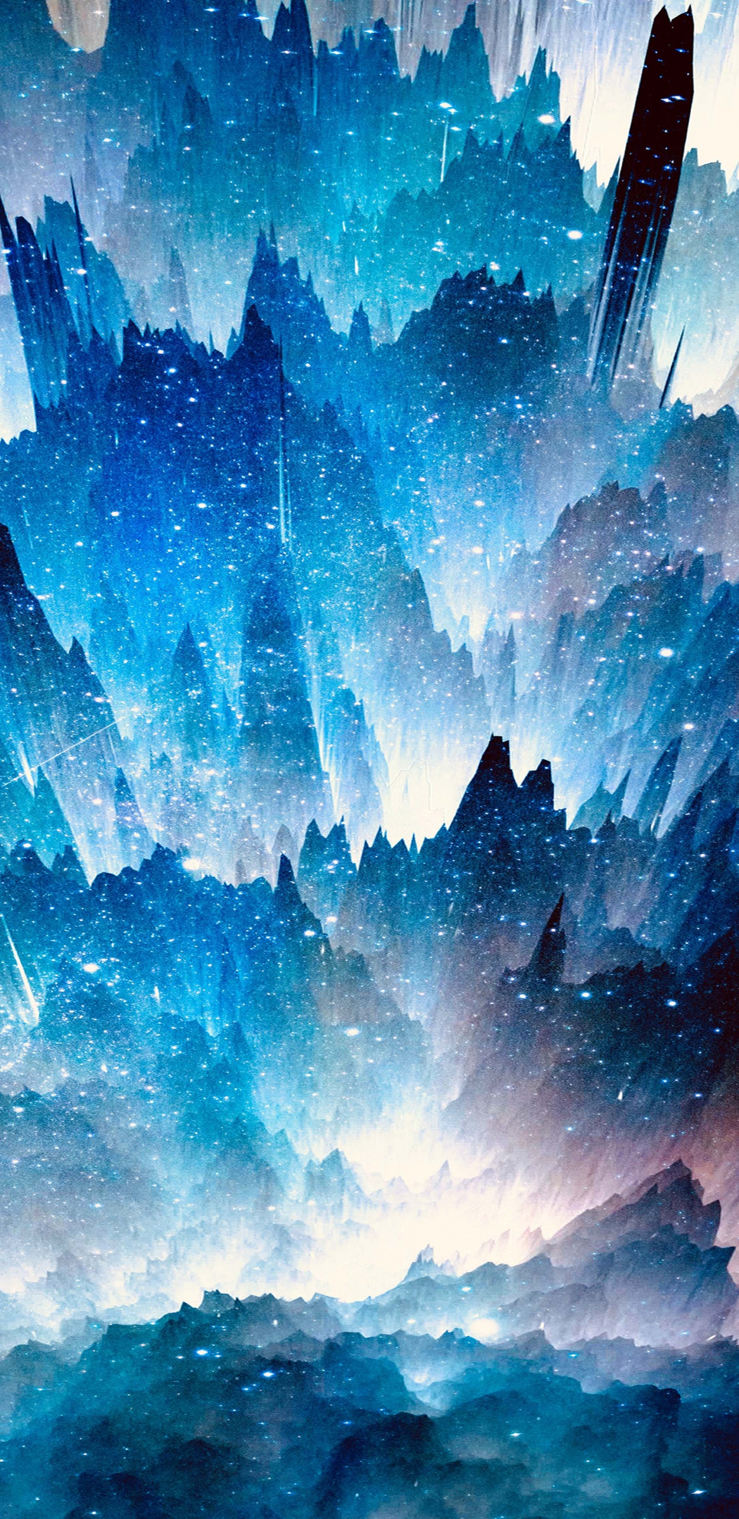 Painting, Visual Arts, Cloud, Atmosphere, Daytime. Wallpaper in 1440x2960 Resolution