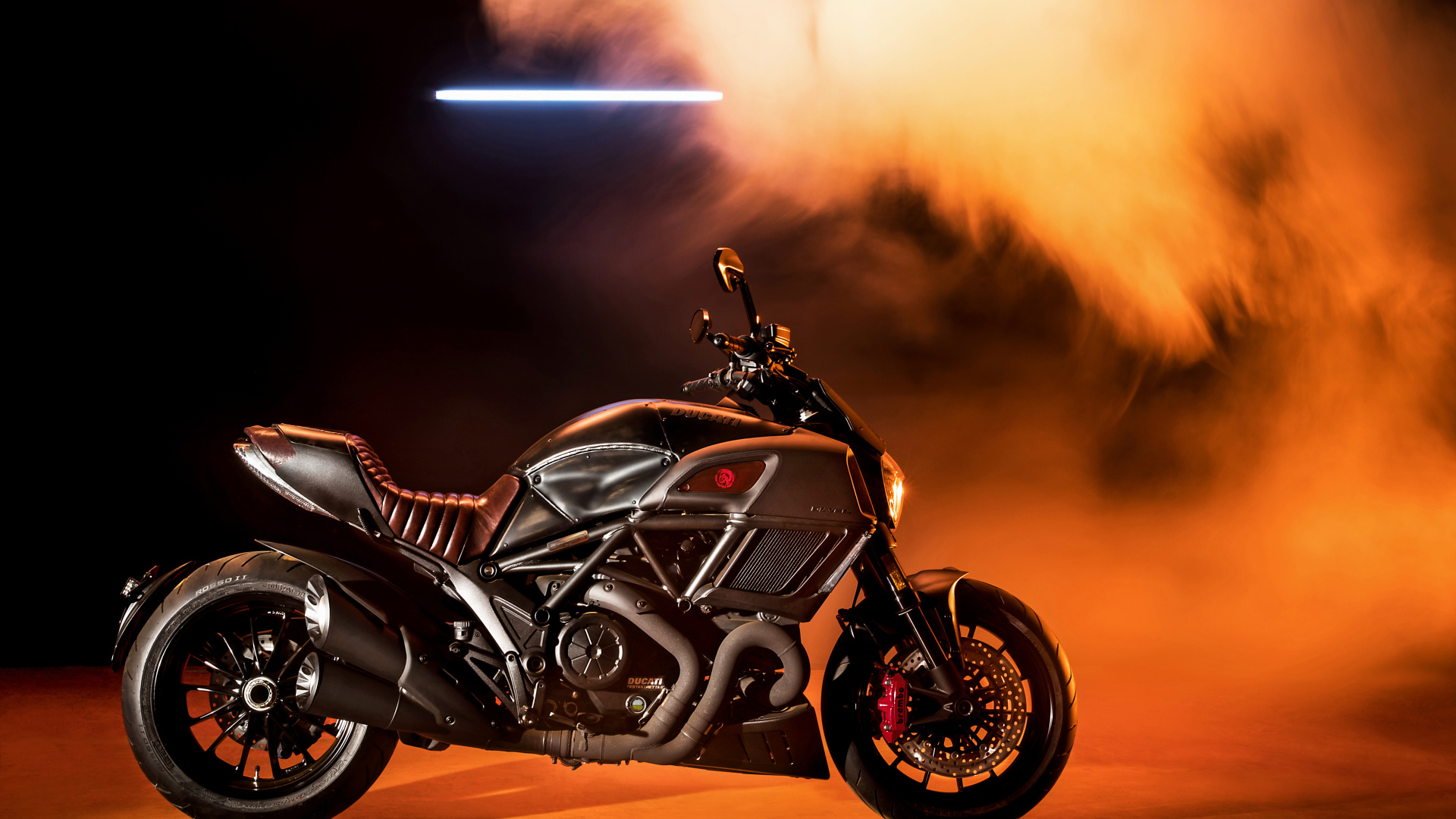 Black and Red Sports Bike. Wallpaper in 1920x1080 Resolution