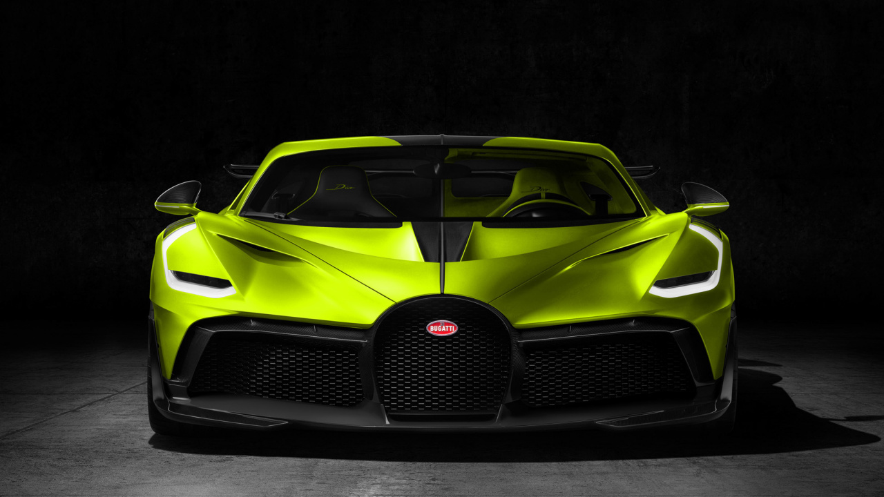 Lamborghini Aventador Jaune Dans Une Pièce Sombre. Wallpaper in 1280x720 Resolution