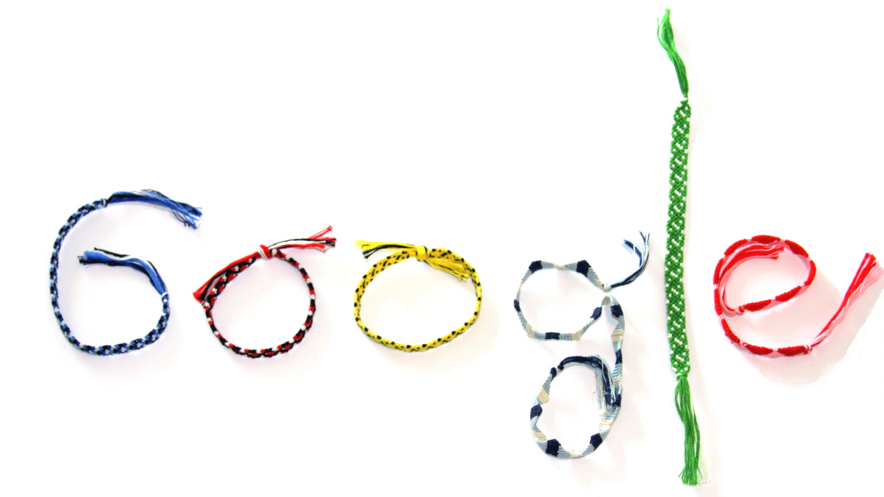 Google-logo, Google, Mode-Accessoire, Körper-Schmuck, Google Doodle. Wallpaper in 1280x720 Resolution