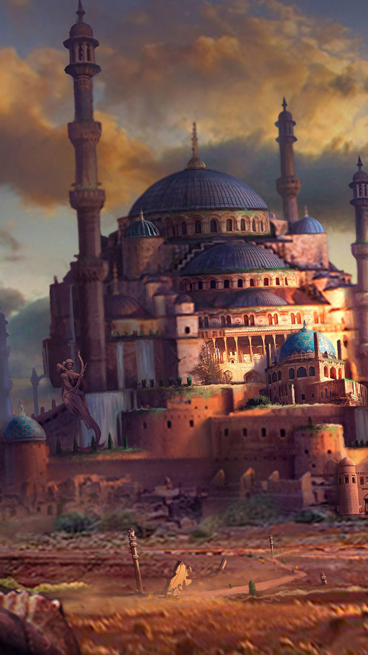 Vögel, Die Tagsüber Unter Bewölktem Himmel Über Braunes Betongebäude Fliegen. Wallpaper in 750x1334 Resolution