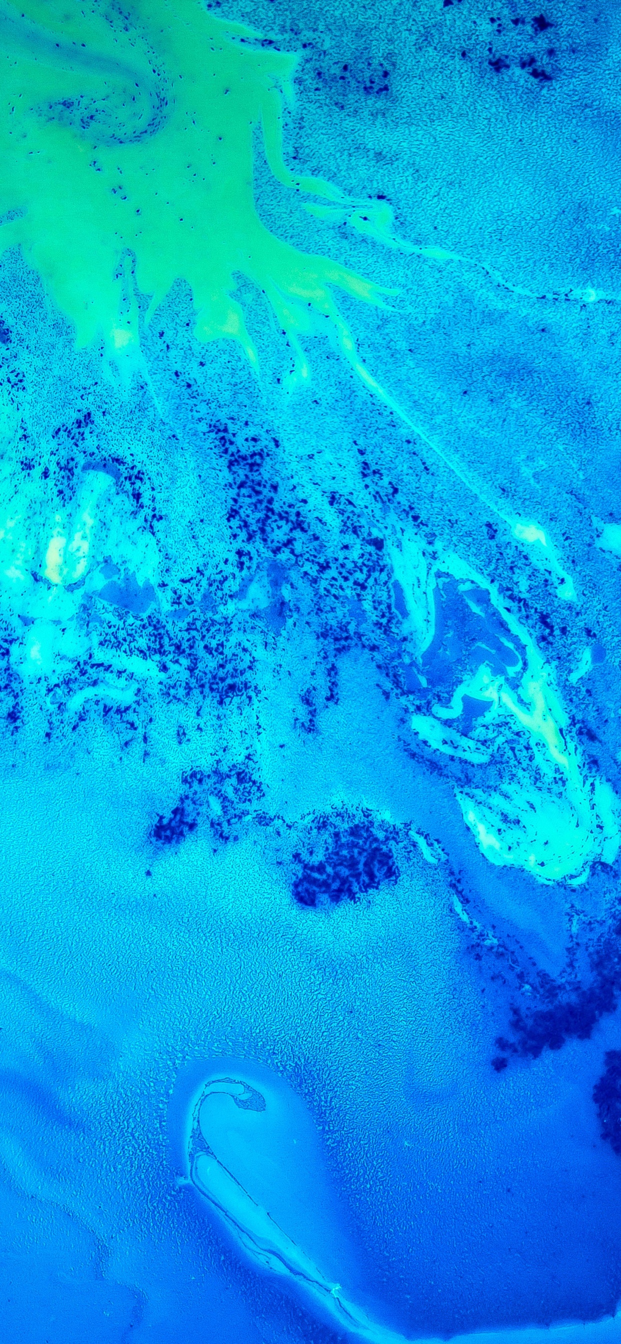 Paint, Water, Water Resources, Liquid, Blue. Wallpaper in 1242x2688 Resolution