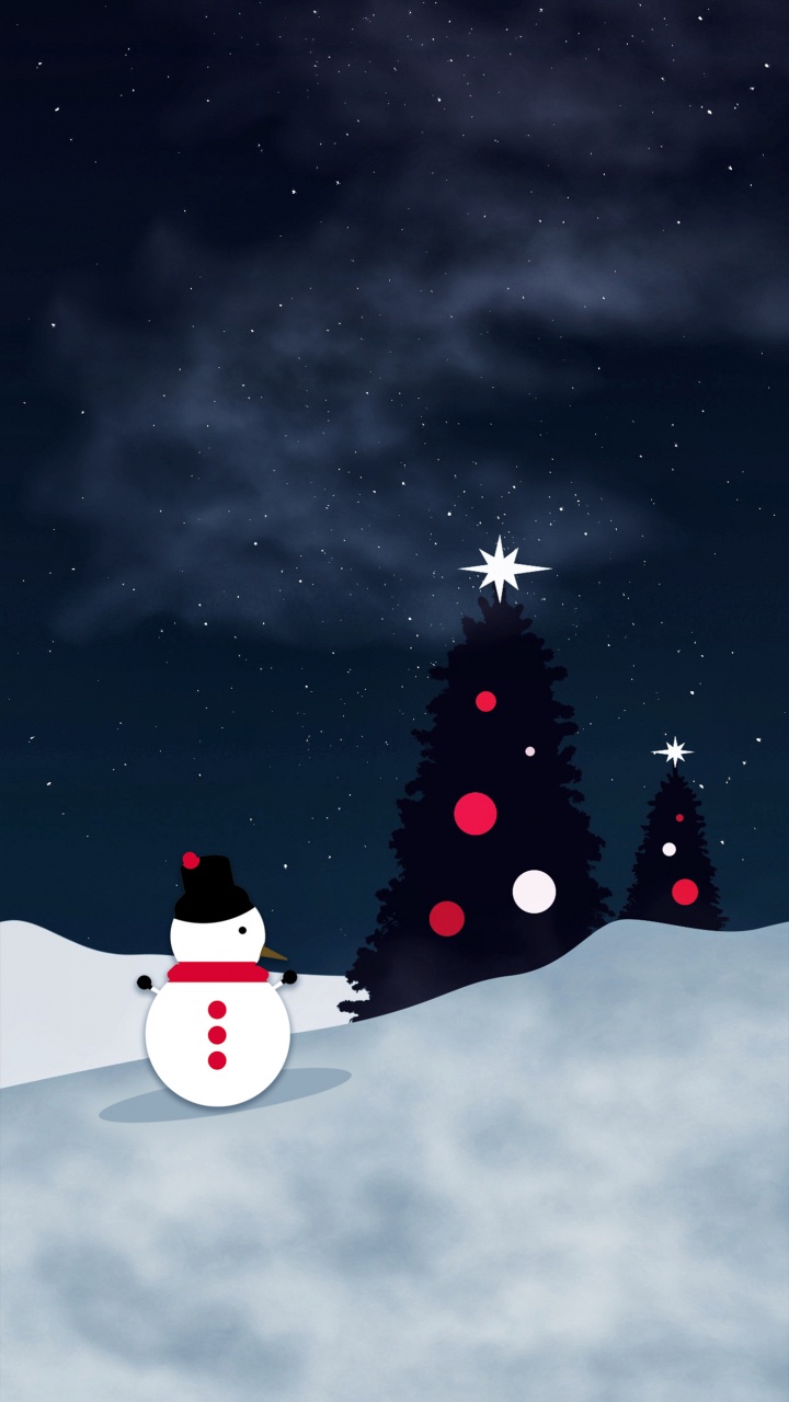 Le Jour De Noël, Arbre de Noël, Ornement de Noël, IOS, Bonhomme. Wallpaper in 720x1280 Resolution
