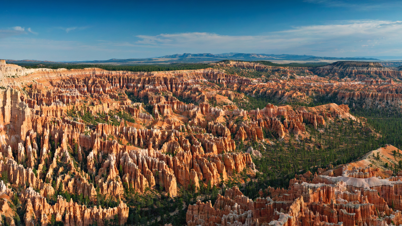 Bryce Canyon National Park, Bryce Point, Bryce Point Road, Bryce Canyon City, Grand Canyon. Wallpaper in 1366x768 Resolution