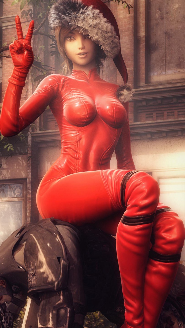 Person in Red and Black Costume Standing Near Brown Concrete Building During Daytime. Wallpaper in 720x1280 Resolution