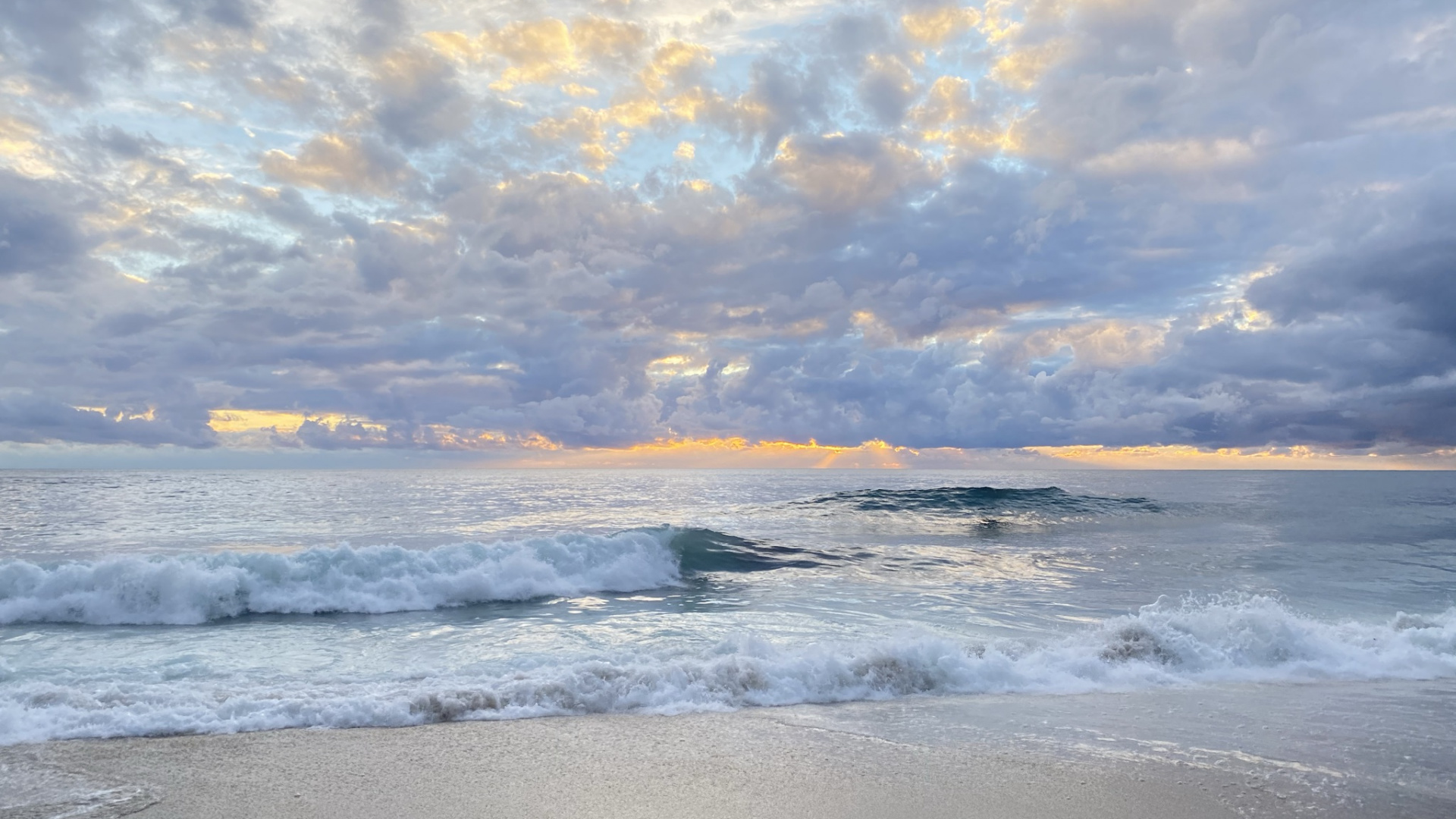 Sea, Water, Cloud, Afterglow, Natural Environment. Wallpaper in 1920x1080 Resolution