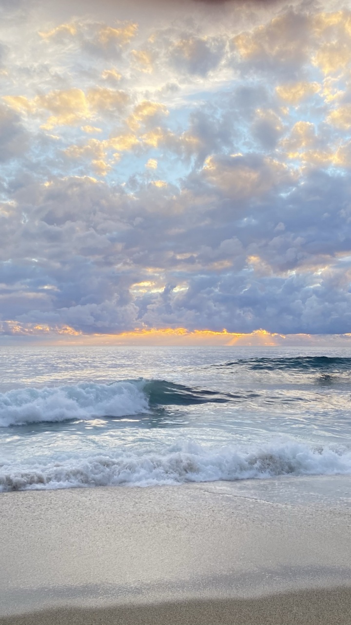 Sea, Water, Cloud, Afterglow, Natural Environment. Wallpaper in 720x1280 Resolution