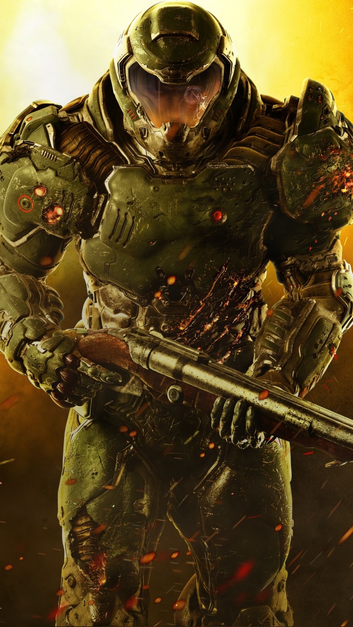 Doom, Ewiges Schicksal, Pc-Spiel, Games, Soldat. Wallpaper in 720x1280 Resolution