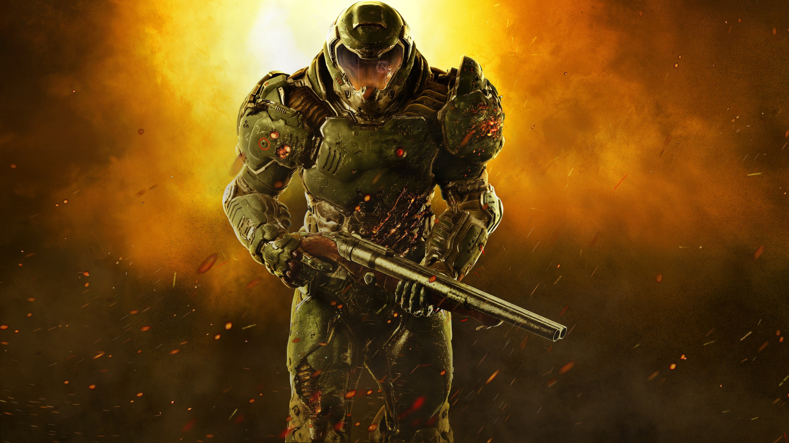Fatalidad, Doom Eternal, Juego de Pc, Soldado, Pel. Wallpaper in 2560x1440 Resolution