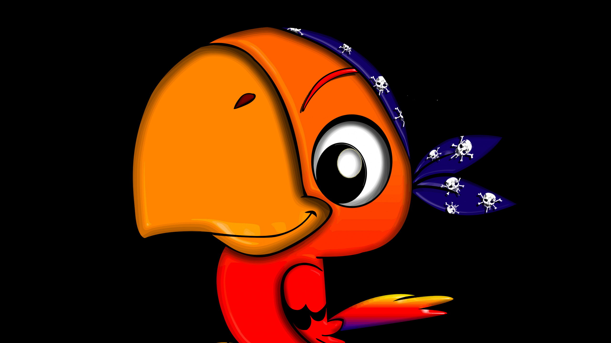 Orange and Black Round Plastic Toy. Wallpaper in 2560x1440 Resolution