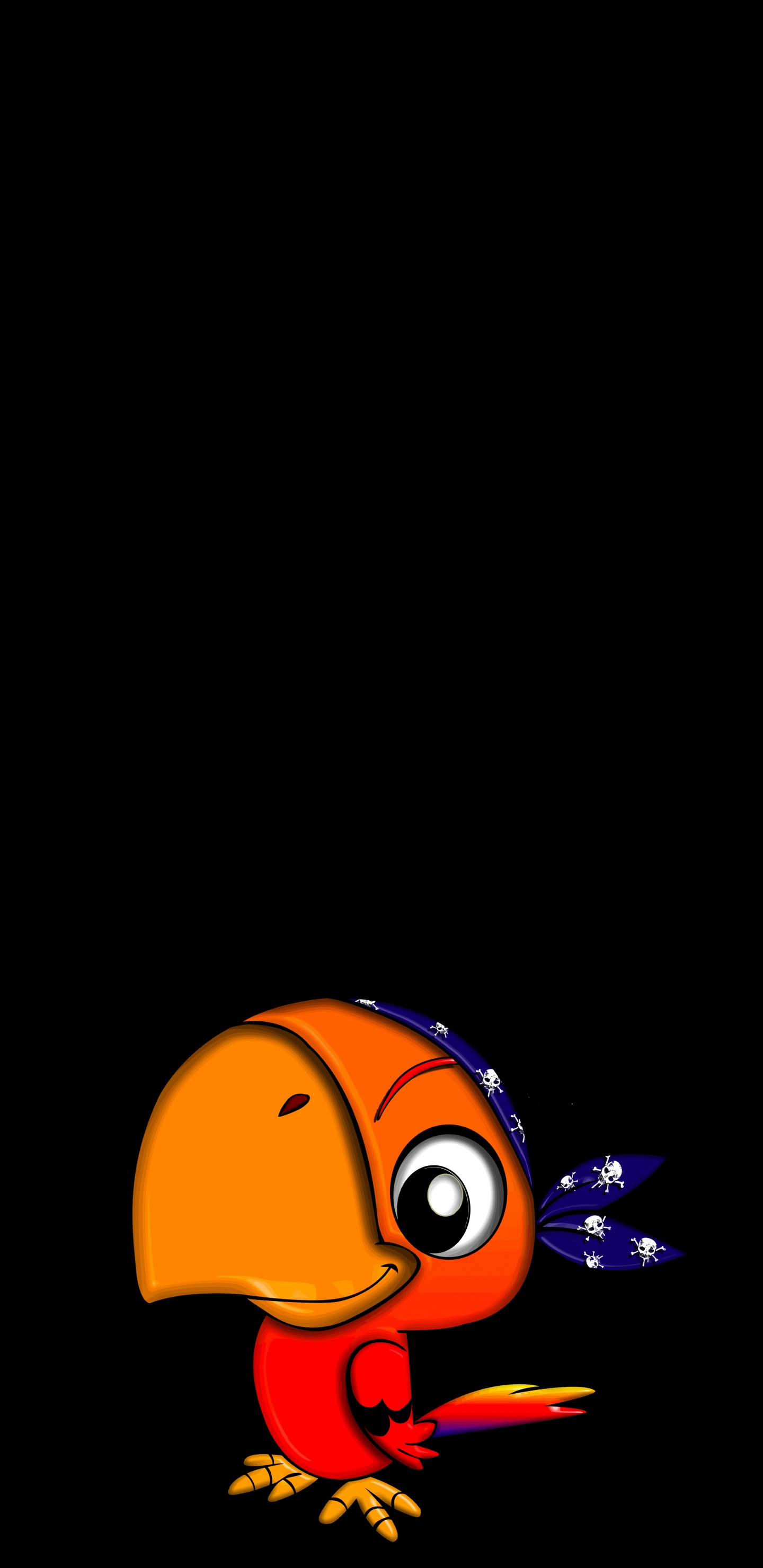 Juguete de Plástico Redondo Naranja y Negro. Wallpaper in 1440x2960 Resolution