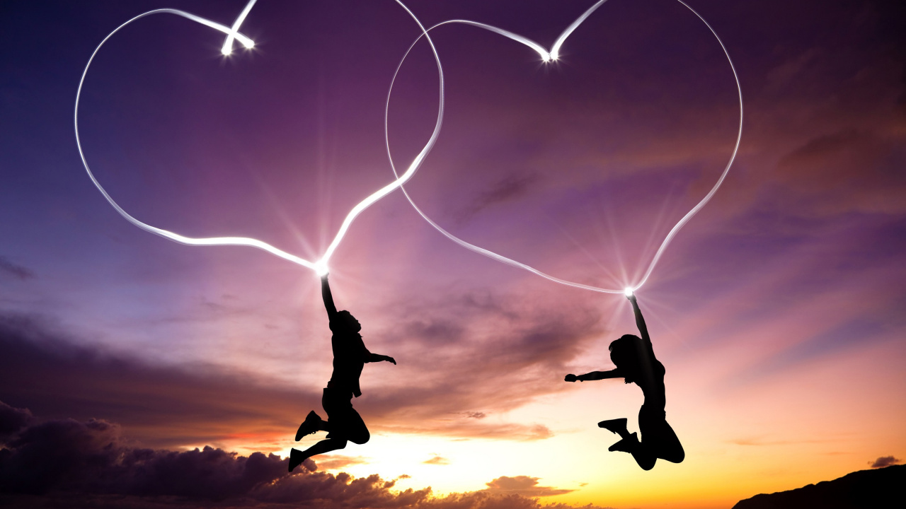 Amour, Cœur, Atmosphère, Amusement, le Jour de Valentines. Wallpaper in 1280x720 Resolution