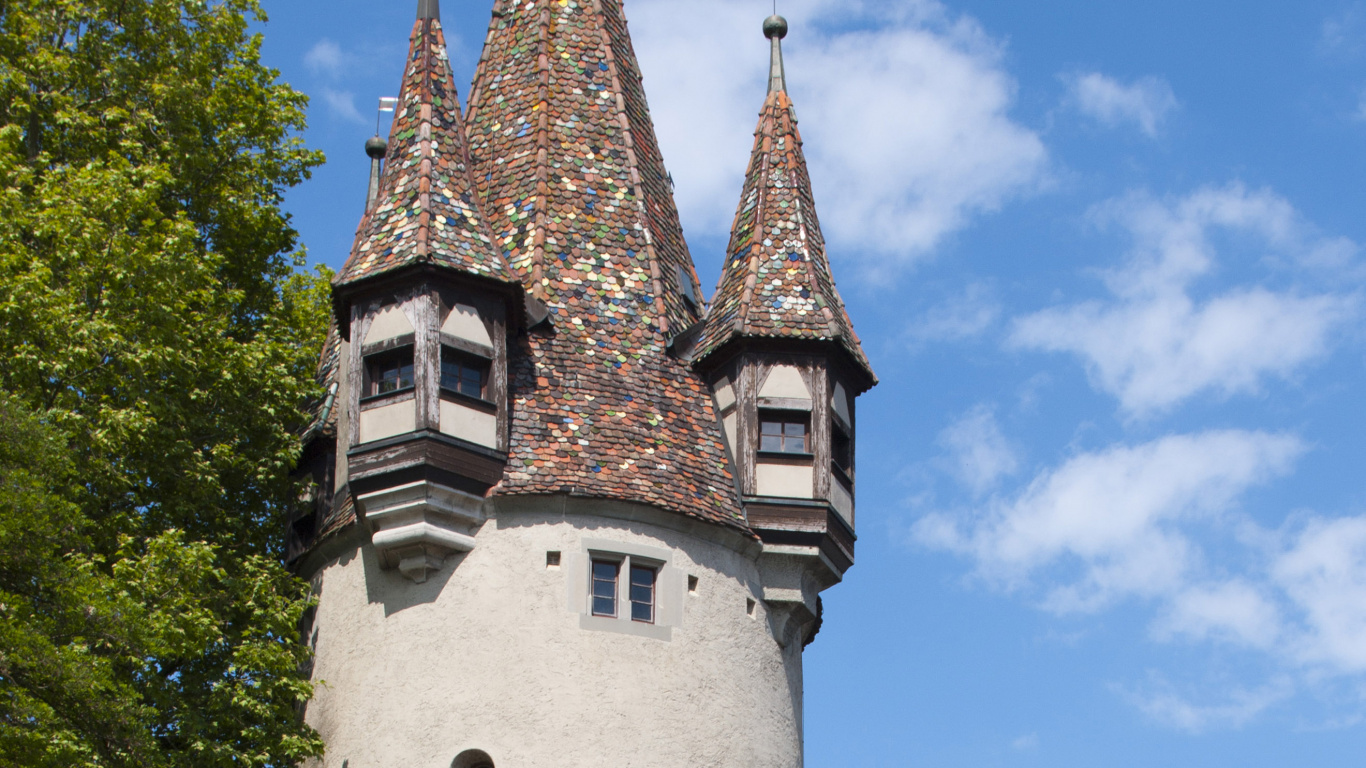 L'architecture Médiévale, Château, Clocher, Tourelle, Bâtiment. Wallpaper in 1366x768 Resolution