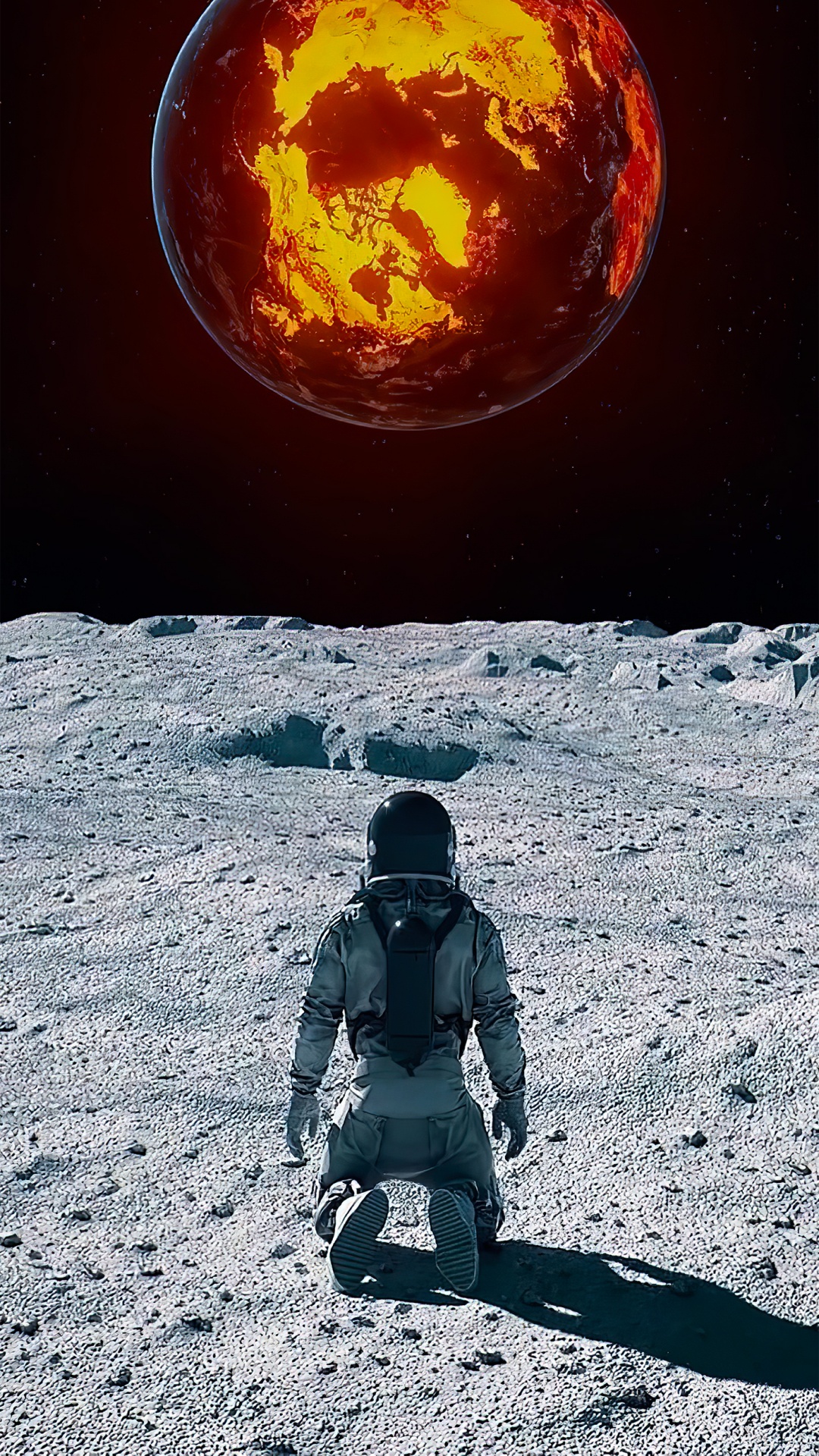 Mond-Lava-Ozeane, Erde, Mond, Soundcloud, Planet. Wallpaper in 1080x1920 Resolution