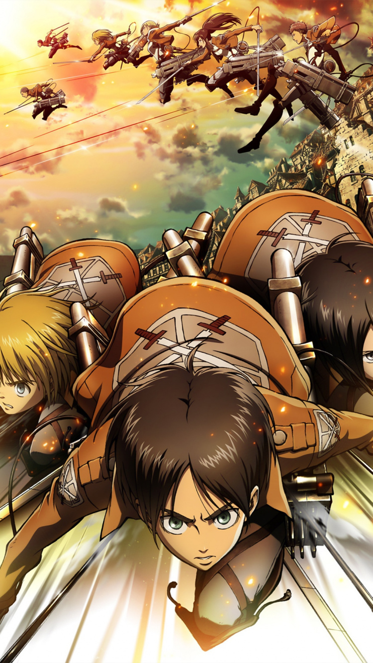 Brown Haired Male Anime Character. Wallpaper in 750x1334 Resolution