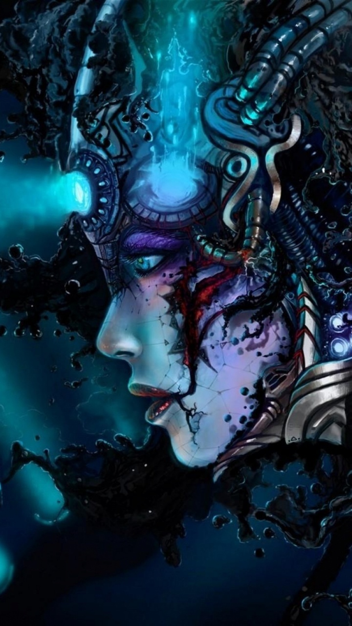 Green and Black Monster Illustration. Wallpaper in 720x1280 Resolution