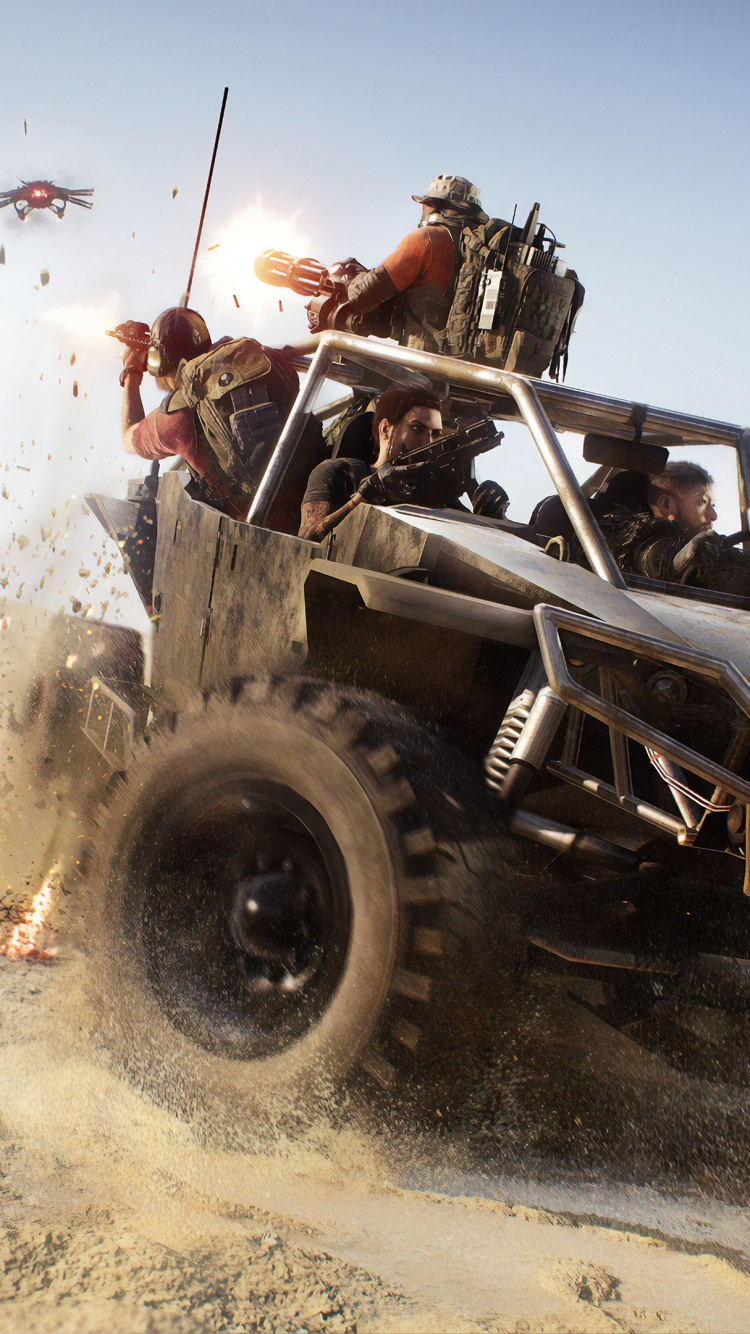 Tom Clancys Ghost Recon Haltepunkt, Tom Clancys Ghost Recon: Wildlands, Ghost Recon Breakpoint, Ubisoft, Off-Road. Wallpaper in 750x1334 Resolution