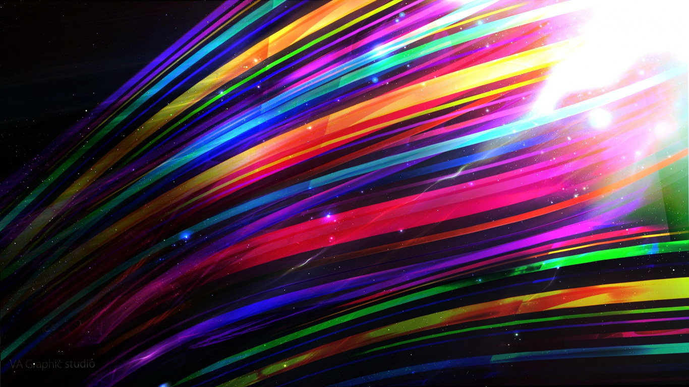 Purple Green and Yellow Light. Wallpaper in 1366x768 Resolution