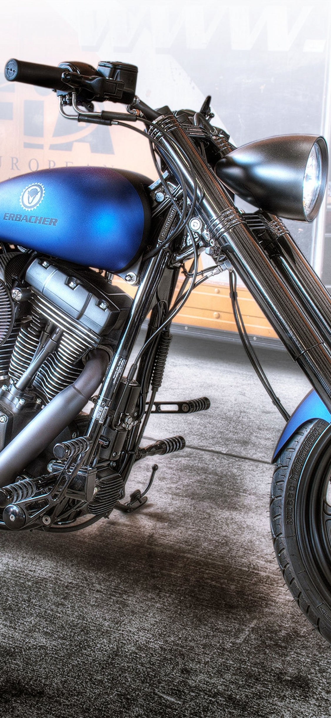 Moto Standard Bleu et Noir. Wallpaper in 1125x2436 Resolution