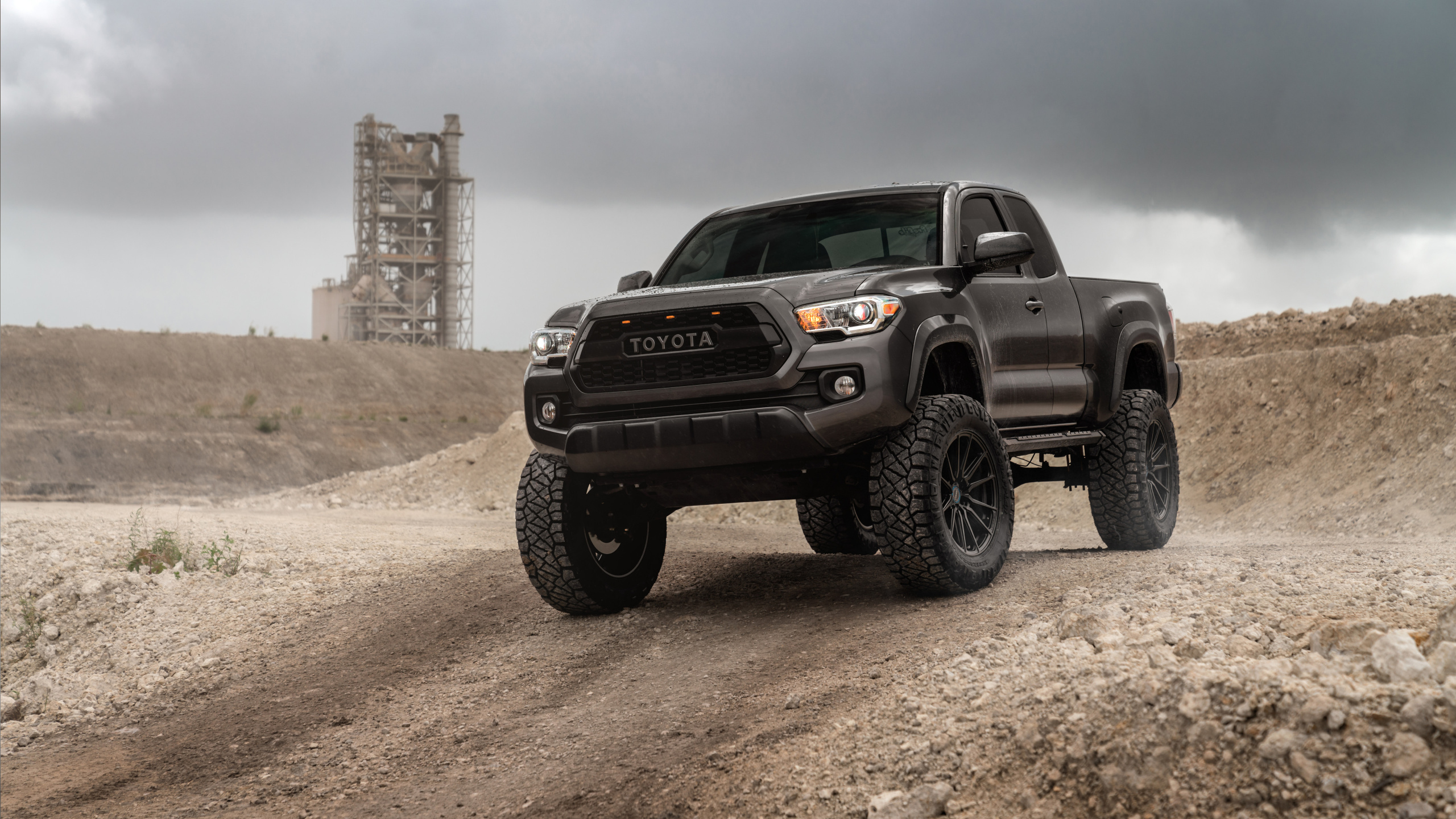 2019 Toyota Tacoma, Cars, Toyota, Toyota Hilux, Pickup Truck. Wallpaper in 2560x1440 Resolution