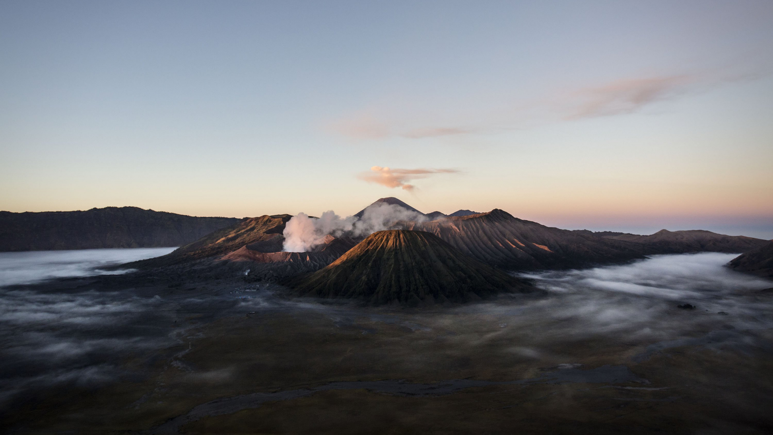 山溴, 大海, 地平线, 海洋, 岬 壁纸 2560x1440 允许