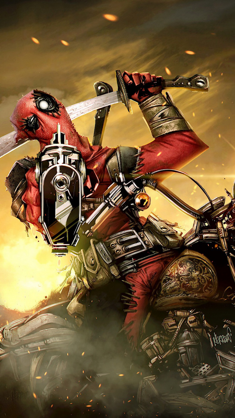 Deadpool m, Patauger Wilson, Spider-man, Deadpool, Marvel Comics. Wallpaper in 750x1334 Resolution