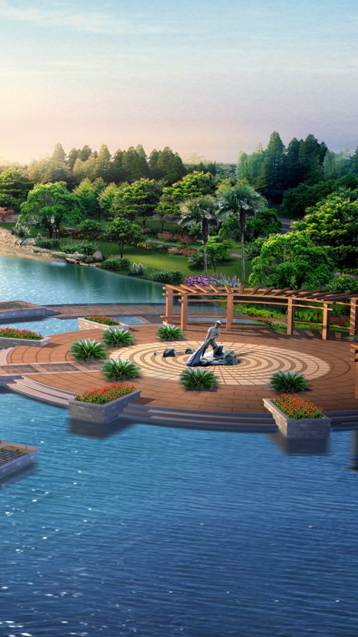 水资源, 储存器, 池塘, 反射, 水道 壁纸 720x1280 允许