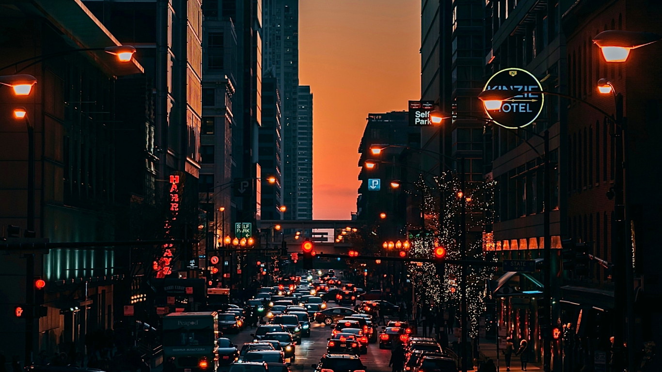 Plaza Del Tranvía, te Fuiste de Aqu, Edificio, Coche, Luz. Wallpaper in 1366x768 Resolution